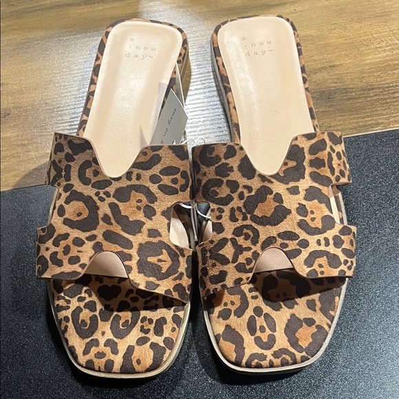 a new day Shoes - A New Day Brown Leopard Print Sandals